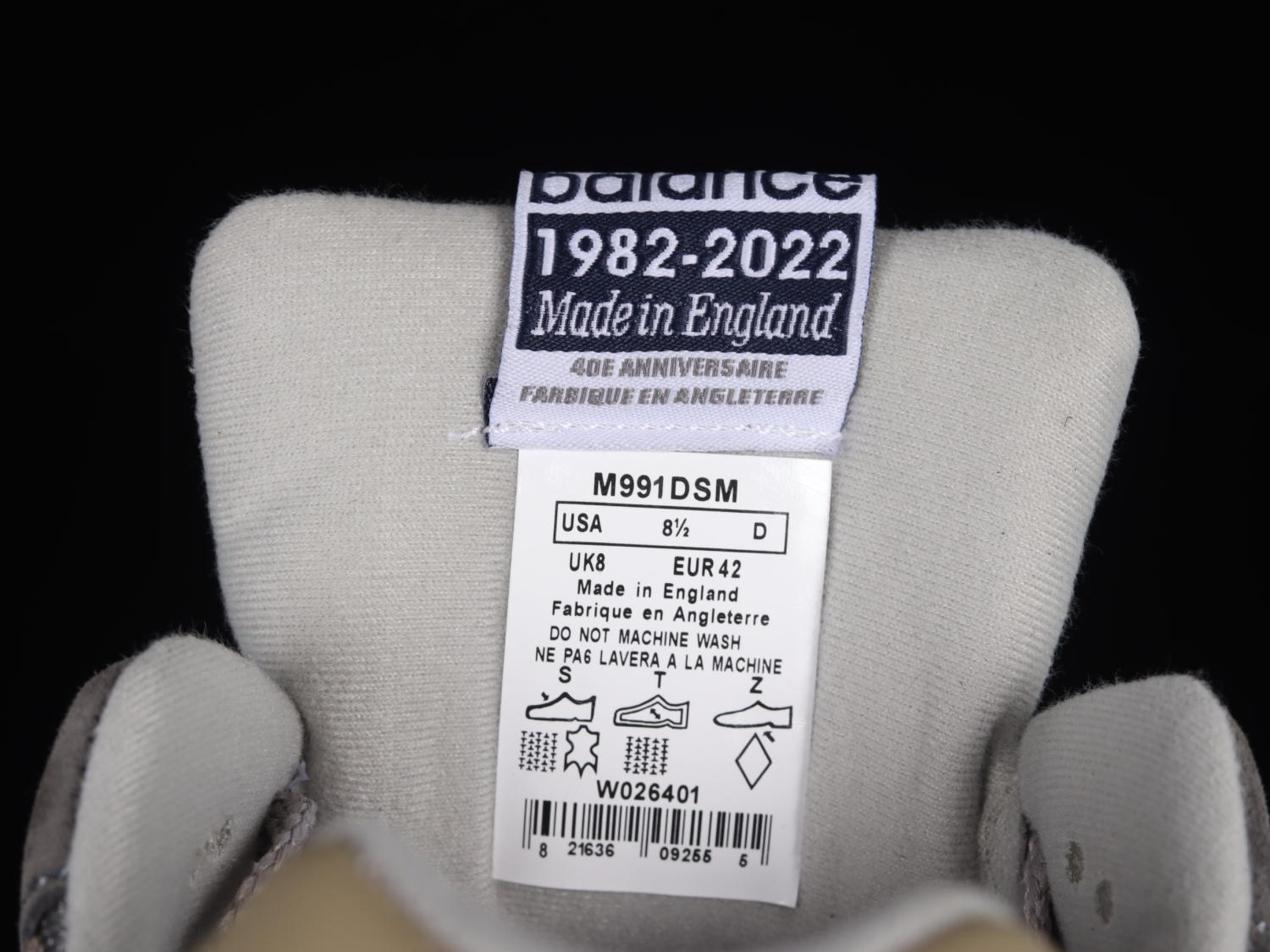 New Bal*nce 991 Dover Street Market MiUK 40th Anniversary Grey M991DSM