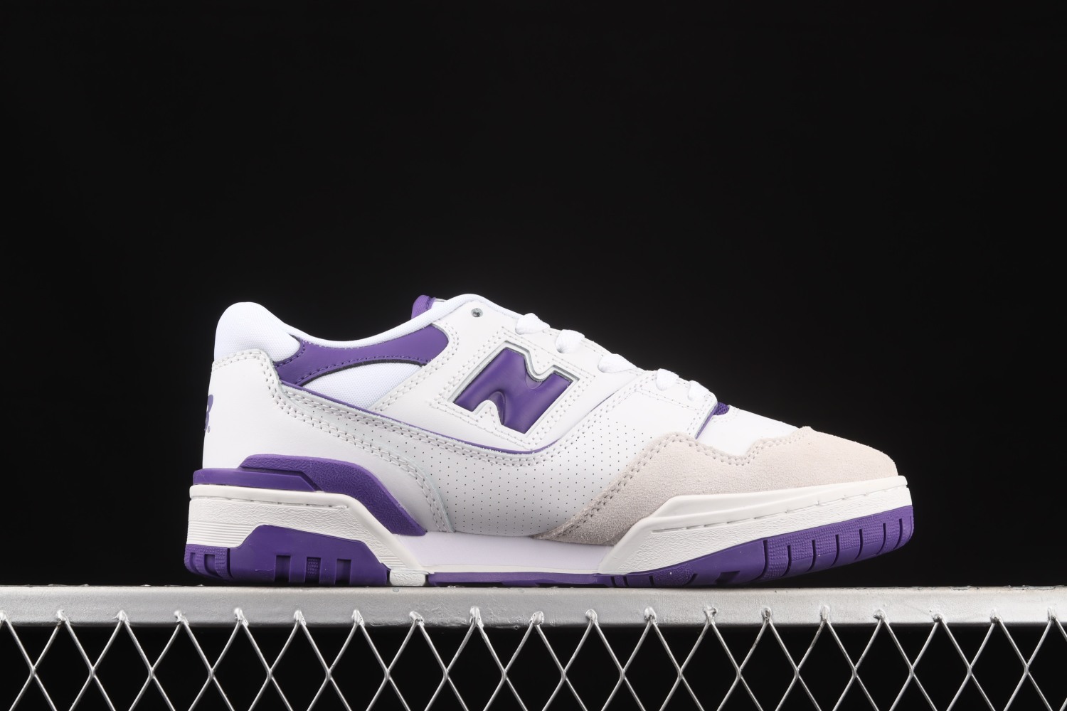 New Bal*nce 550 White Purple BB550WR1