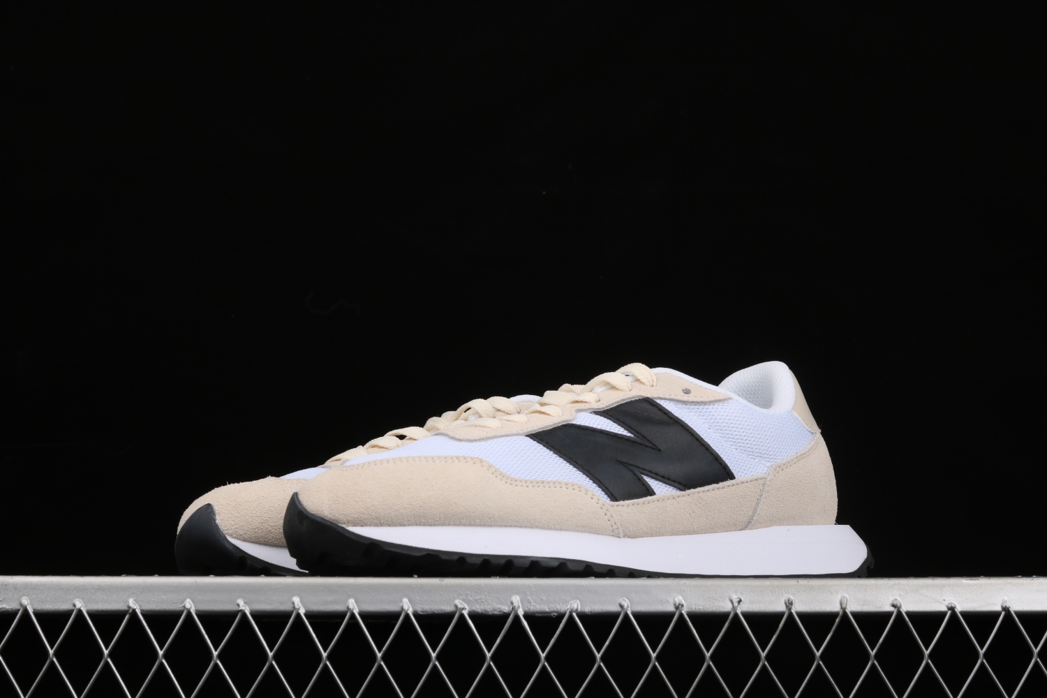 New Bal*nce 237 Beige Black MS237CB