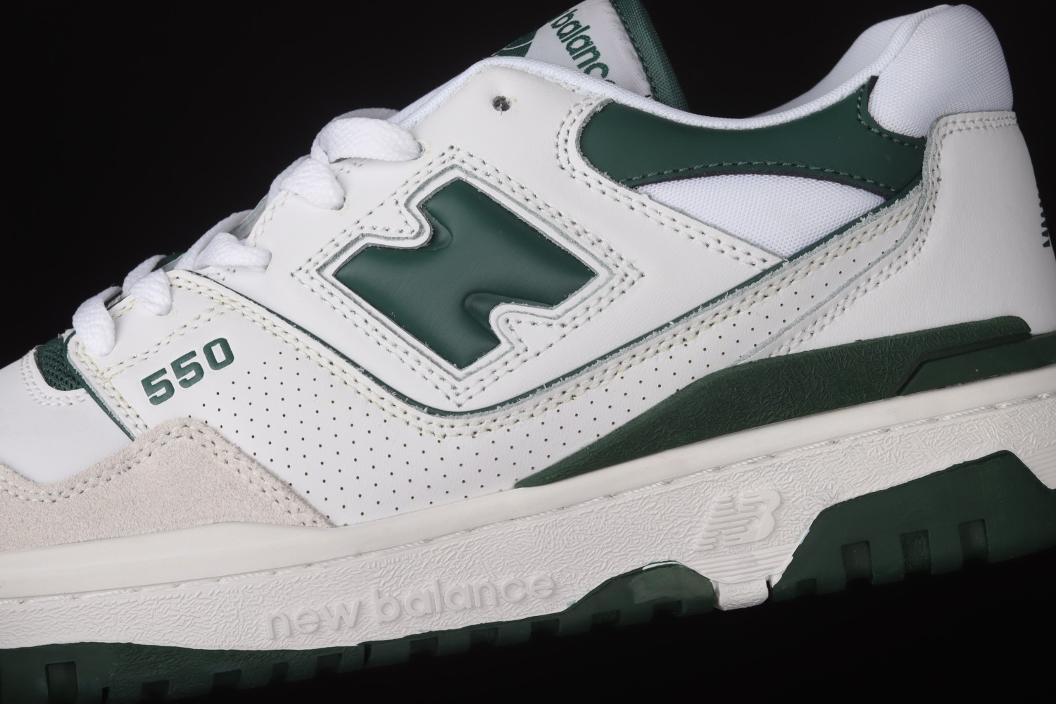 New Bal*nce 550 White Green BB550WT1