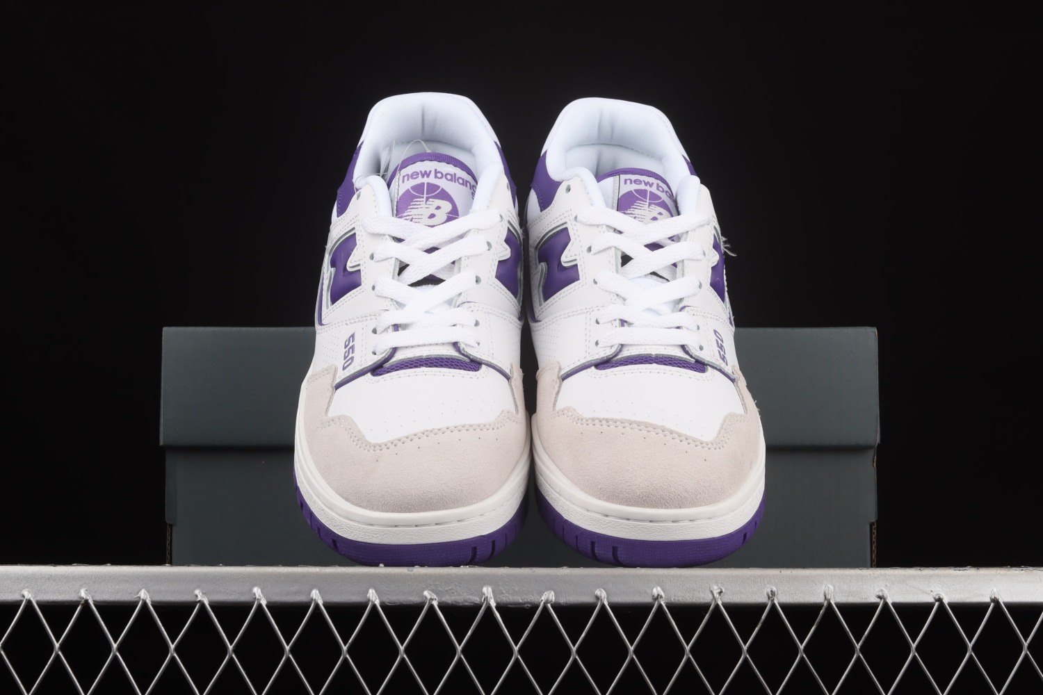 New Bal*nce 550 White Purple BB550WR1