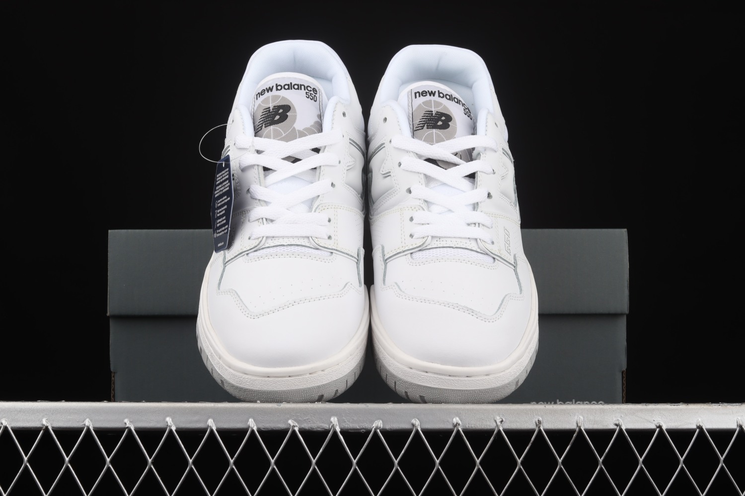 New Bal*nce 550 White Grey BB550PB1