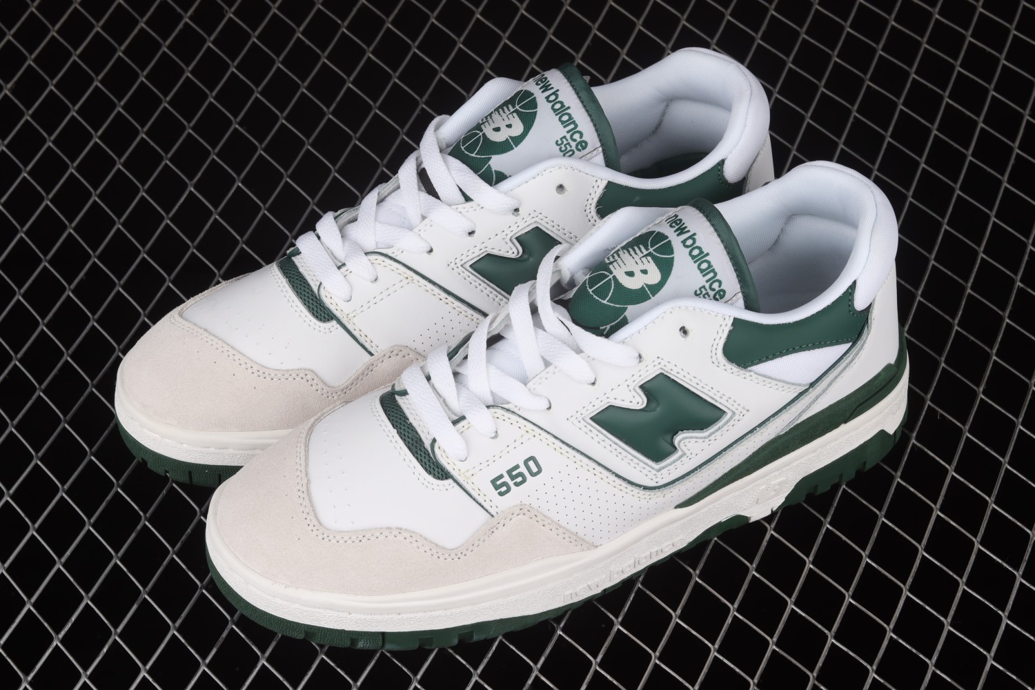 New Bal*nce 550 White Green BB550WT1