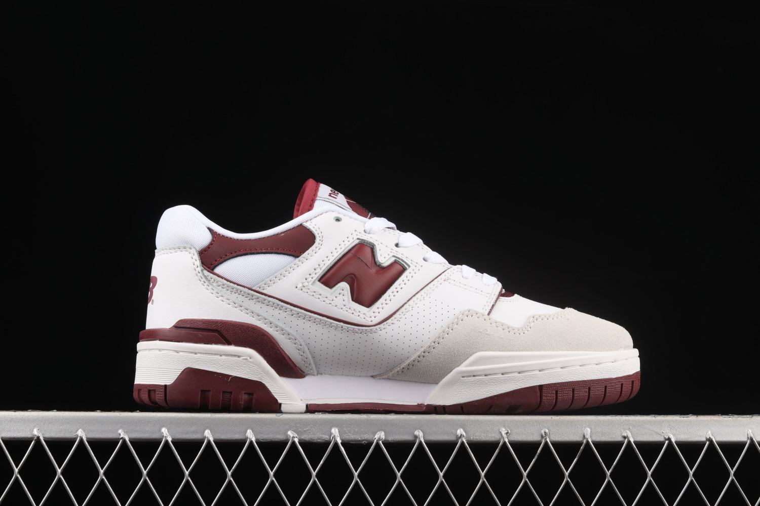 New Bal*nce 550 Sea Salt Burgundy BB550LI1