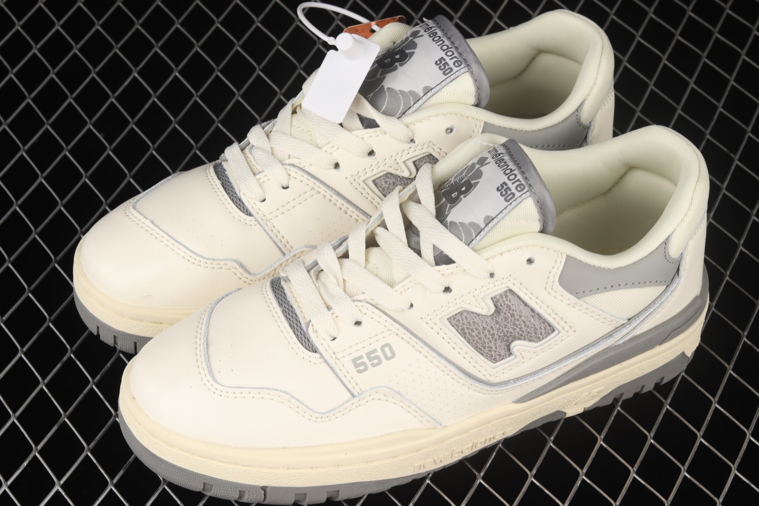 New Bal*nce 550 Aime Leon Dore White Grey  BB550ALE