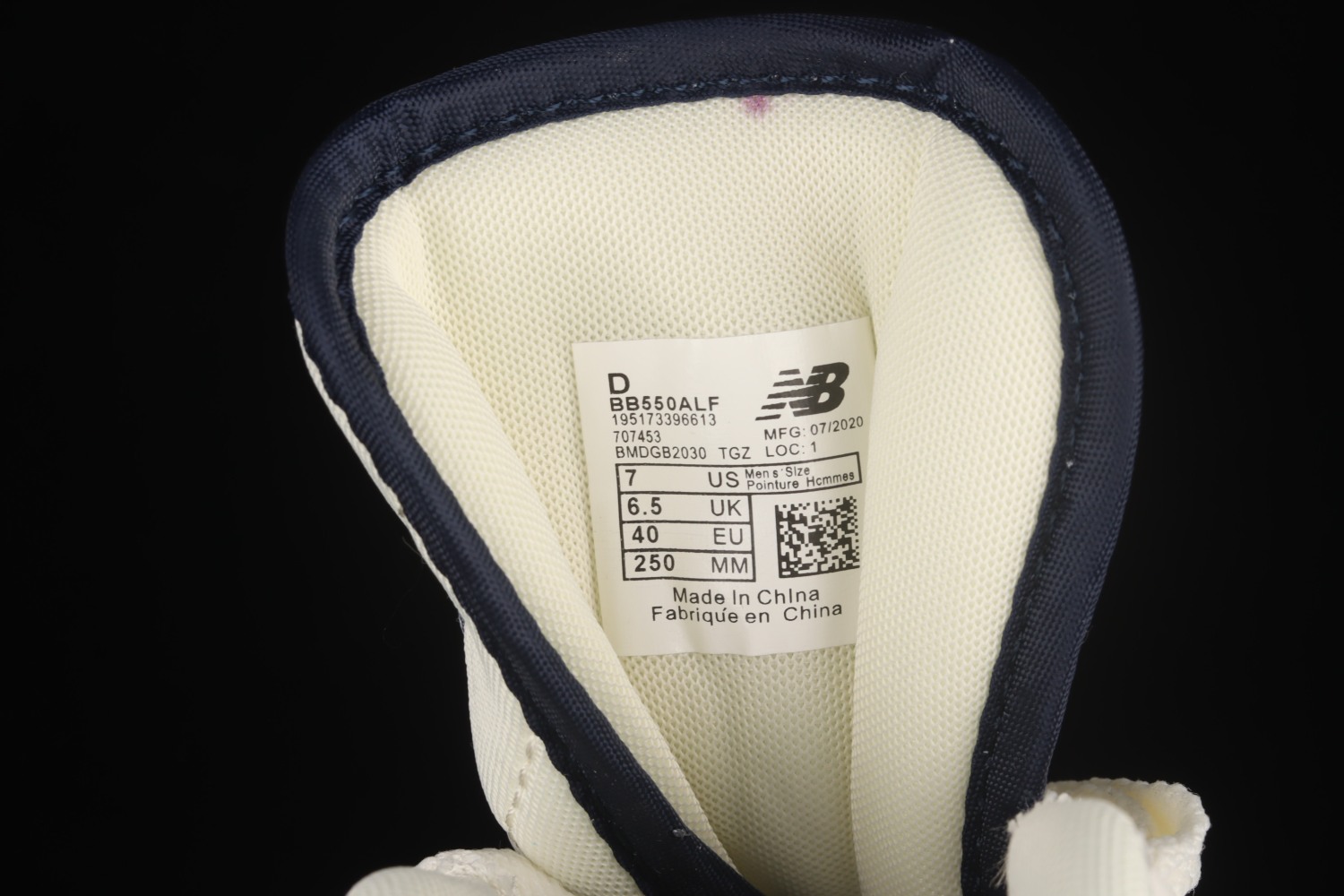 New Bal*nce 550 Aime Leon Dore White Navy BB550ALF