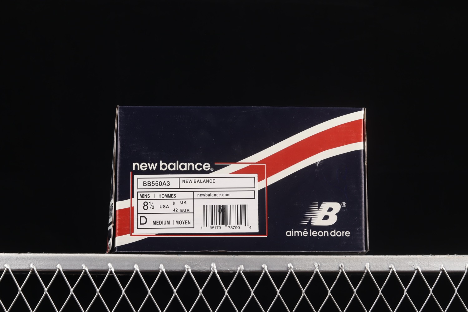 New Bal*nce 550 Aime Leon Dore White Navy Red BB550A3