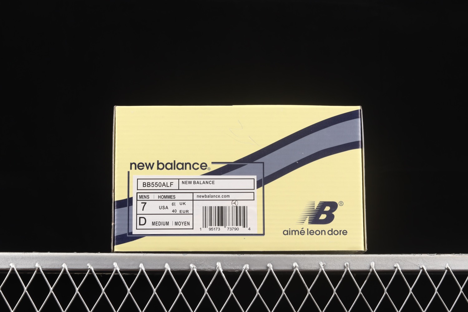 New Bal*nce 550 Aime Leon Dore White Navy BB550ALF