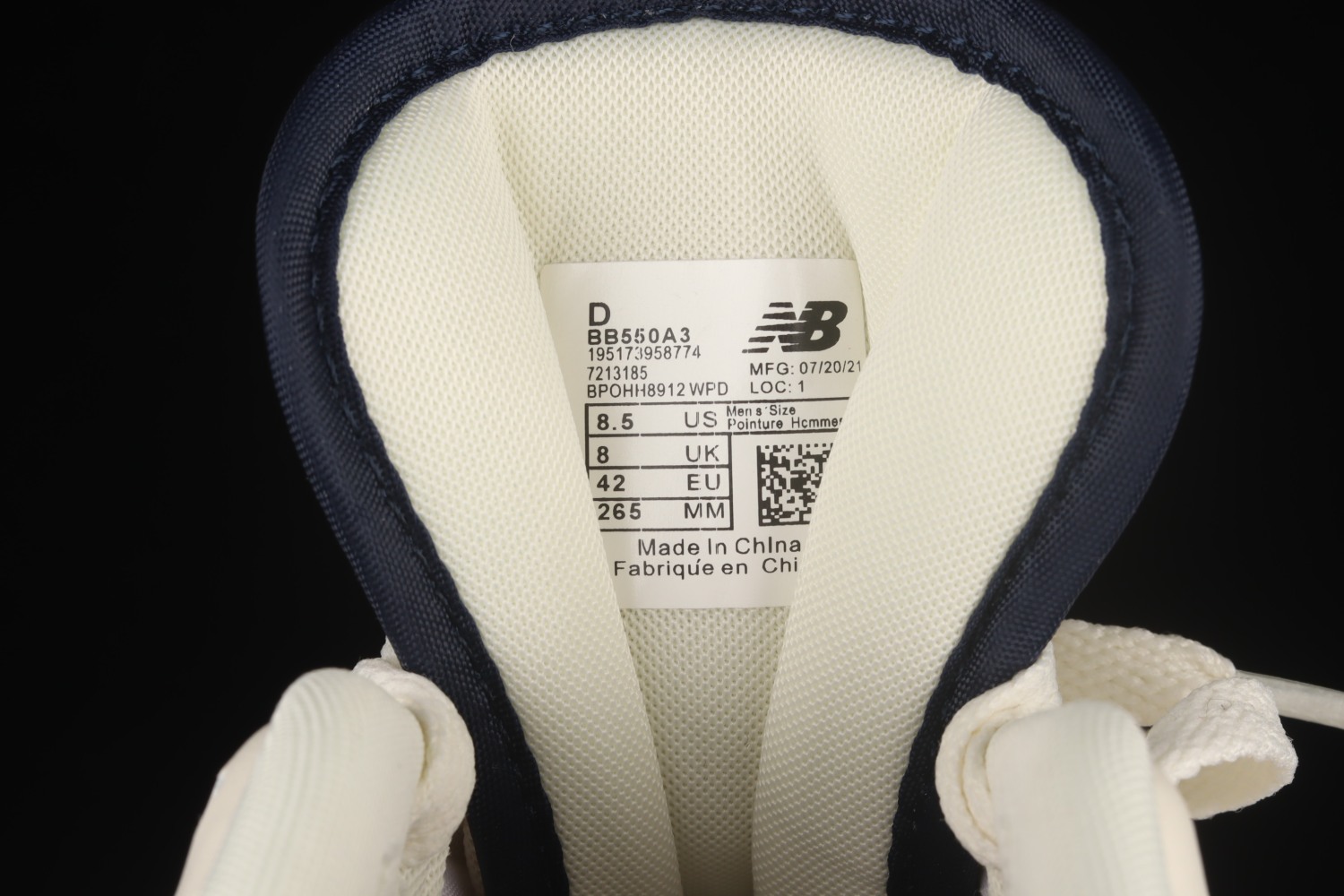 New Bal*nce 550 Aime Leon Dore White Navy Red BB550A3
