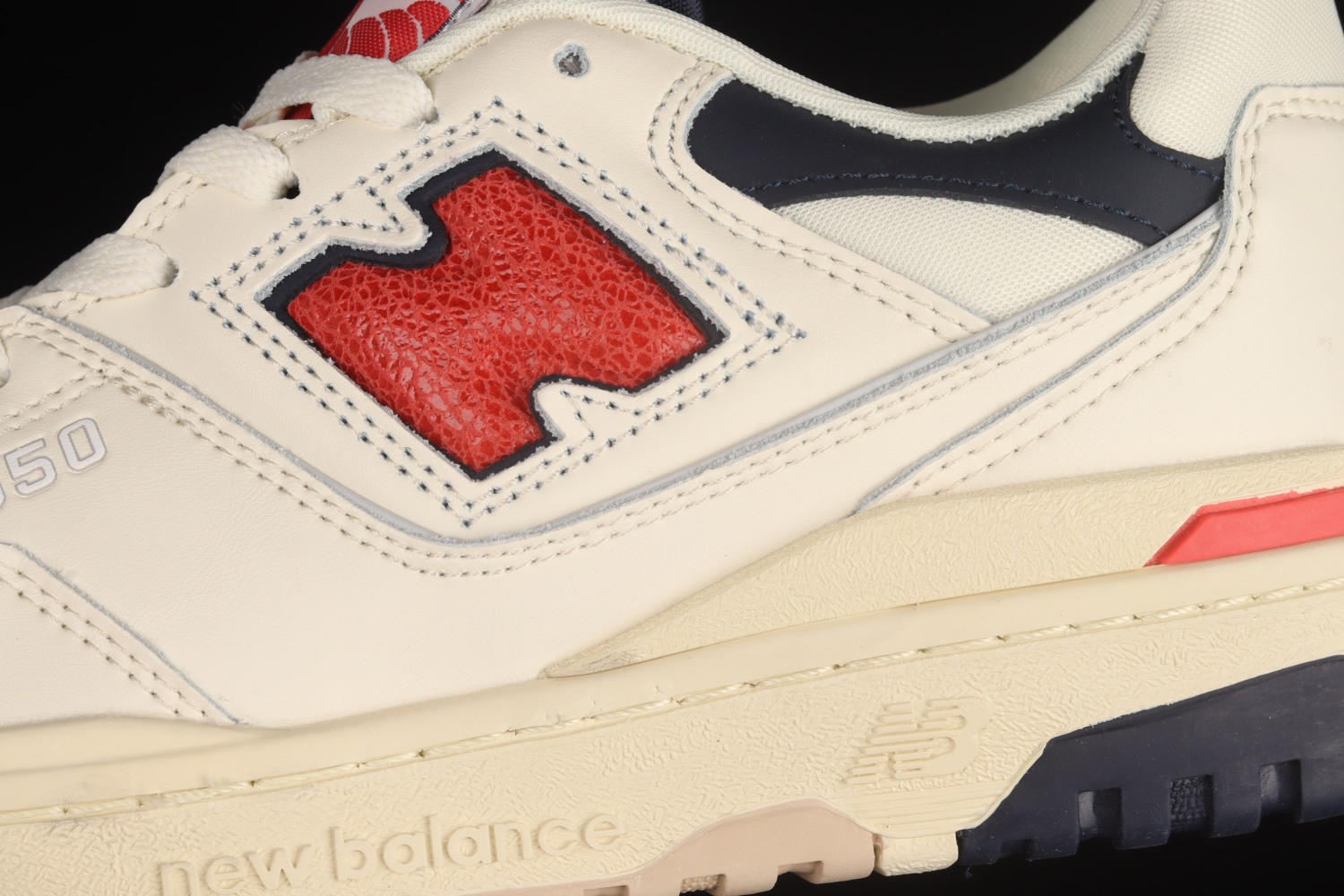 New Bal*nce 550 Aime Leon Dore White Navy Red BB550A3