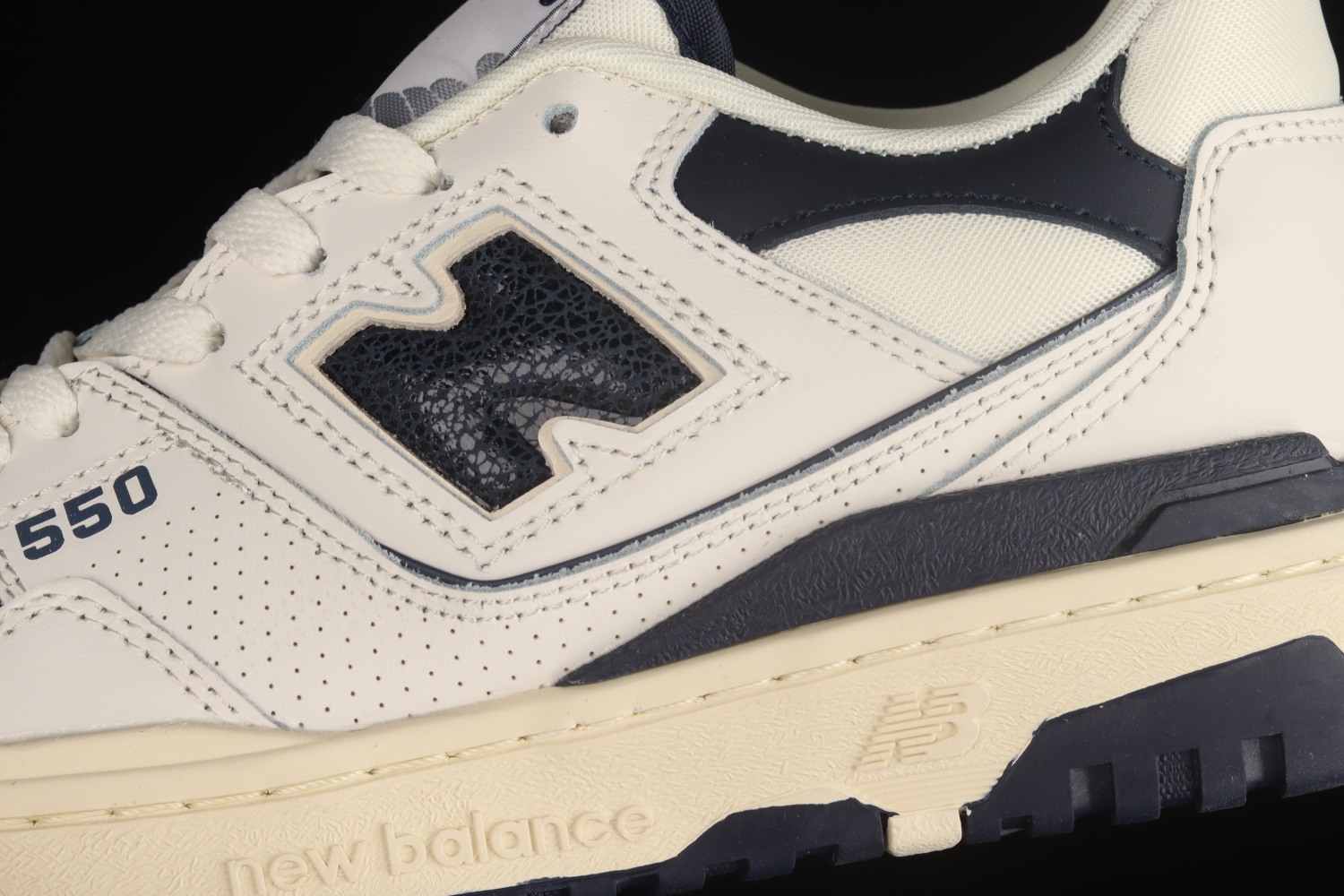 New Bal*nce 550 Aime Leon Dore White Navy BB550ALF