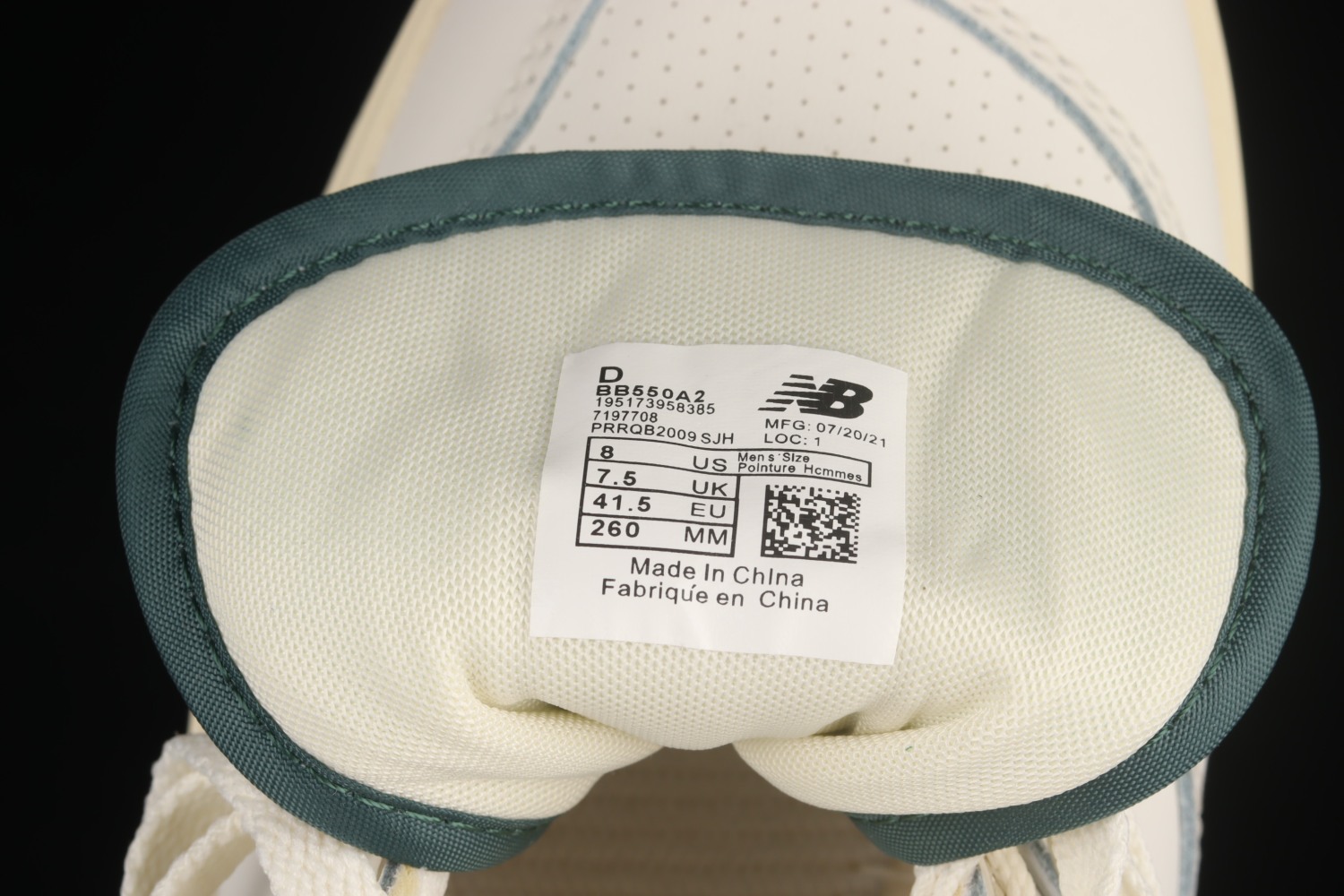 New Bal*nce 550 Aime Leon Dore Natural Green BB550A2