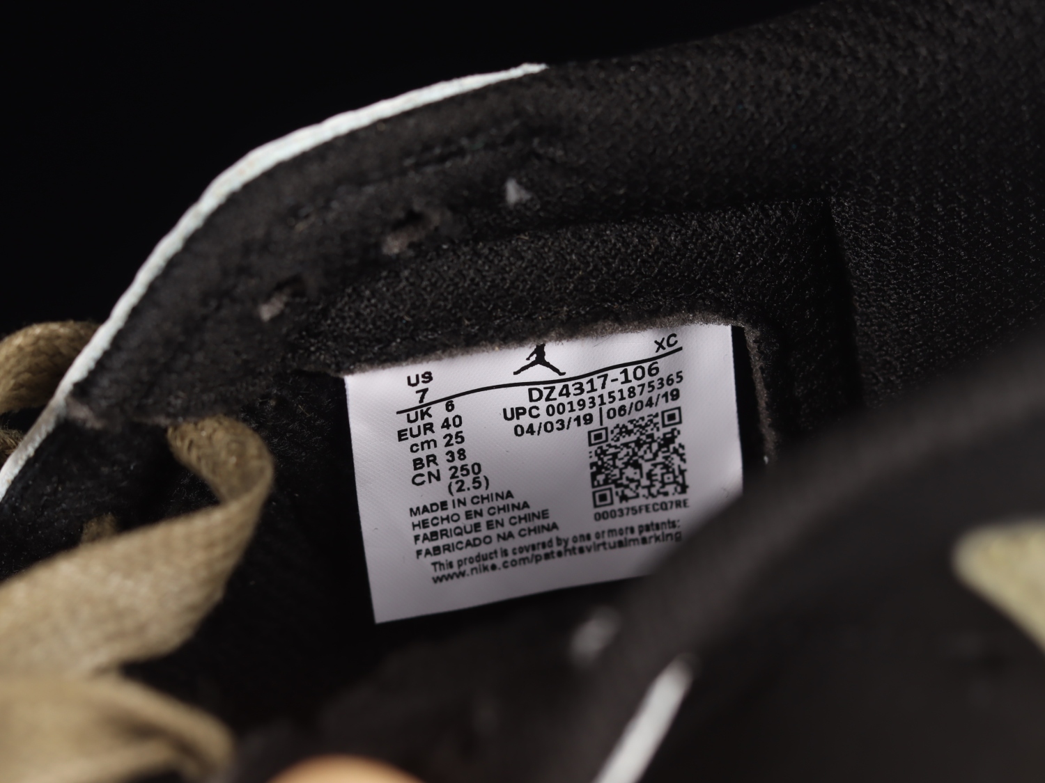 Jordan 1 Retro Low OG SP Travis Scott Olive DZ4317-106
