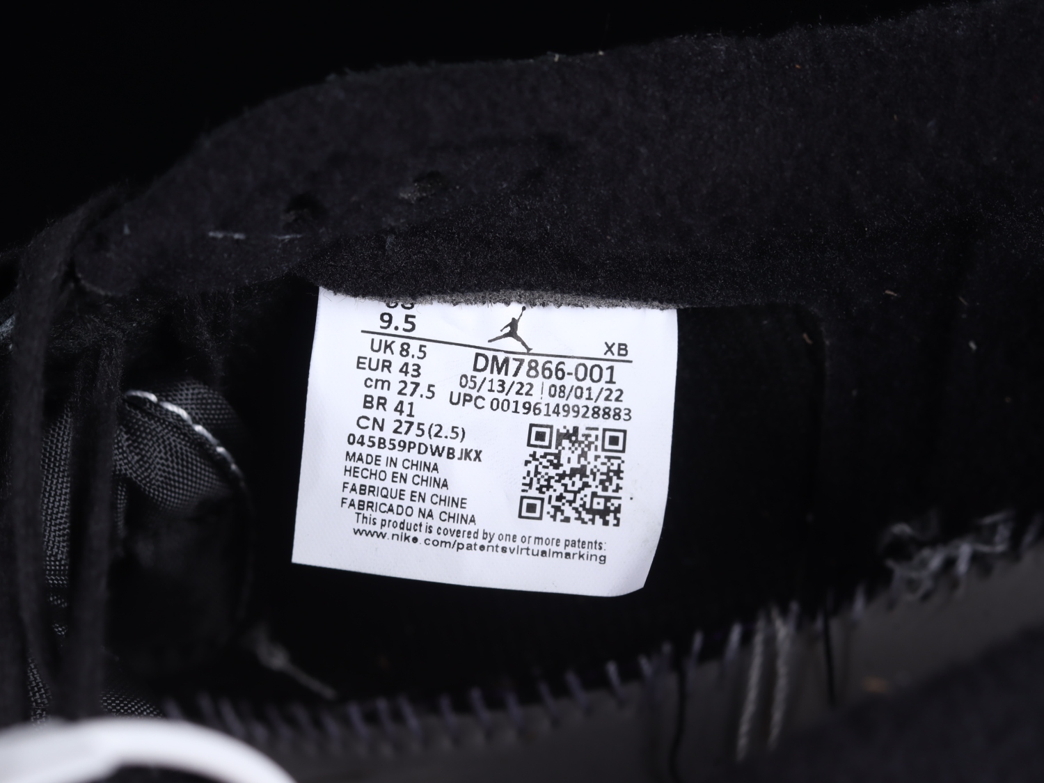 Jordan 1 Retro Low OG SP Travis Scott Black Phantom DM7866-001