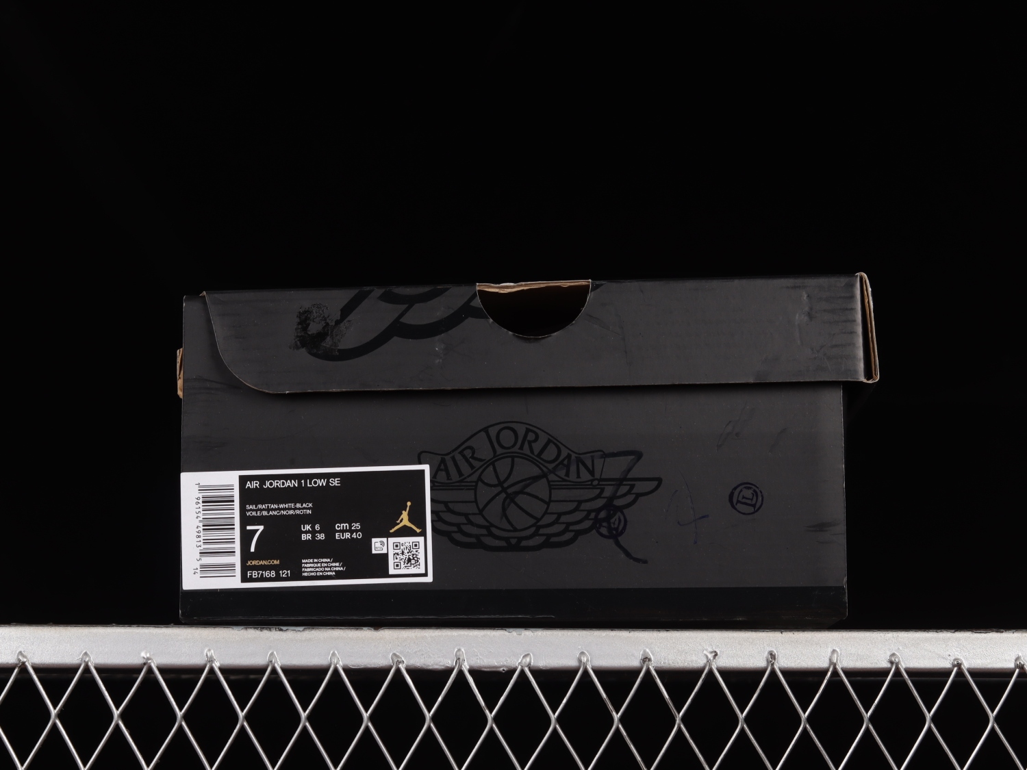 Jordan 1 Low SE Sail Rattan University Red FB7168-121