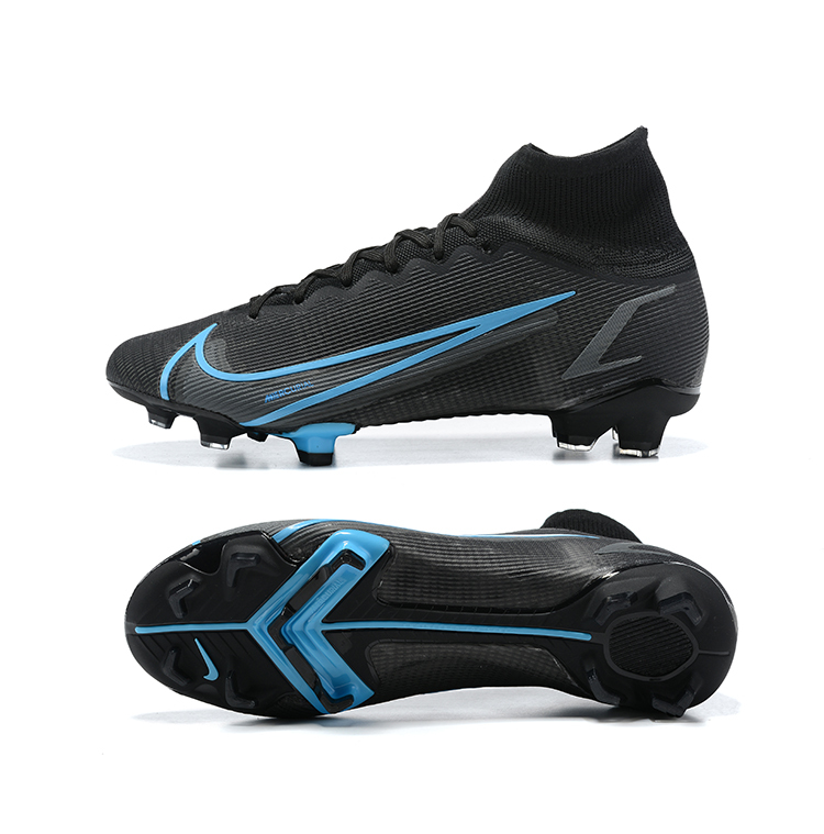 Nike Mercurial Superfly 8 Elite FG Black Light Blue CV0958-004