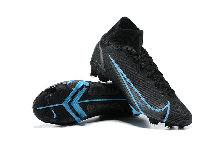 Nike Mercurial Superfly 8 Elite FG Black Light Blue CV0958-004