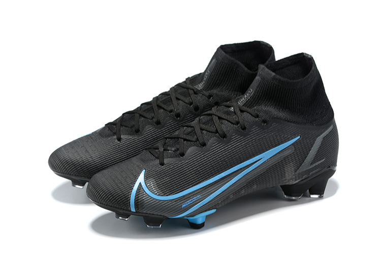 Nike Mercurial Superfly 8 Elite FG Black Light Blue CV0958-004