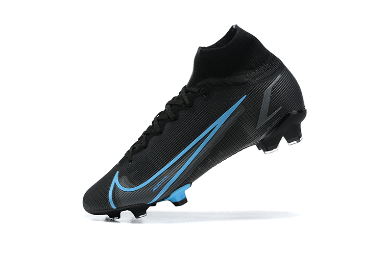 Nike Mercurial Superfly 8 Elite FG Black Light Blue CV0958-004