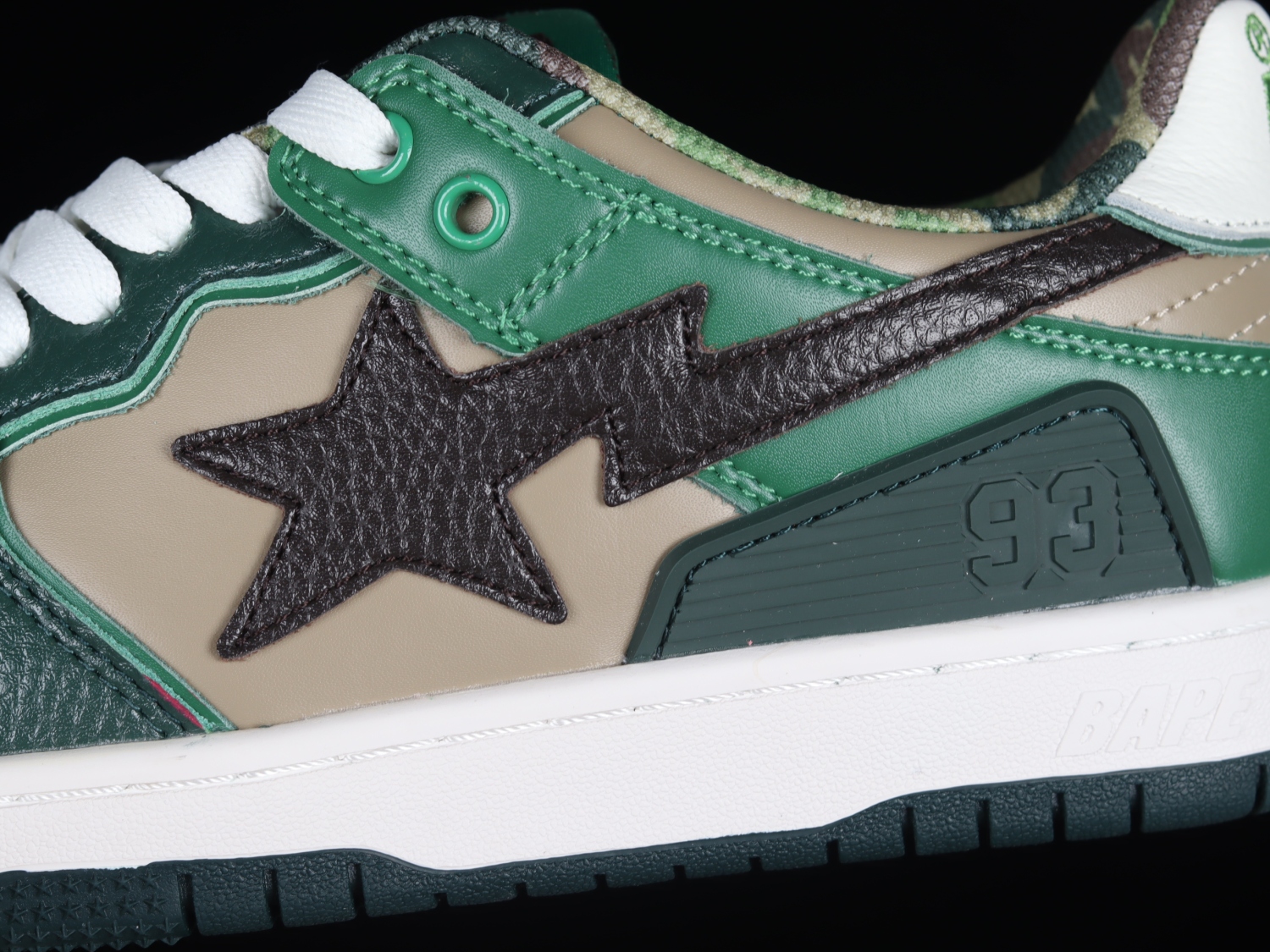 A Bathing Ape Bape SK8 Sta ABC Camo Green (2022) 1L30191006