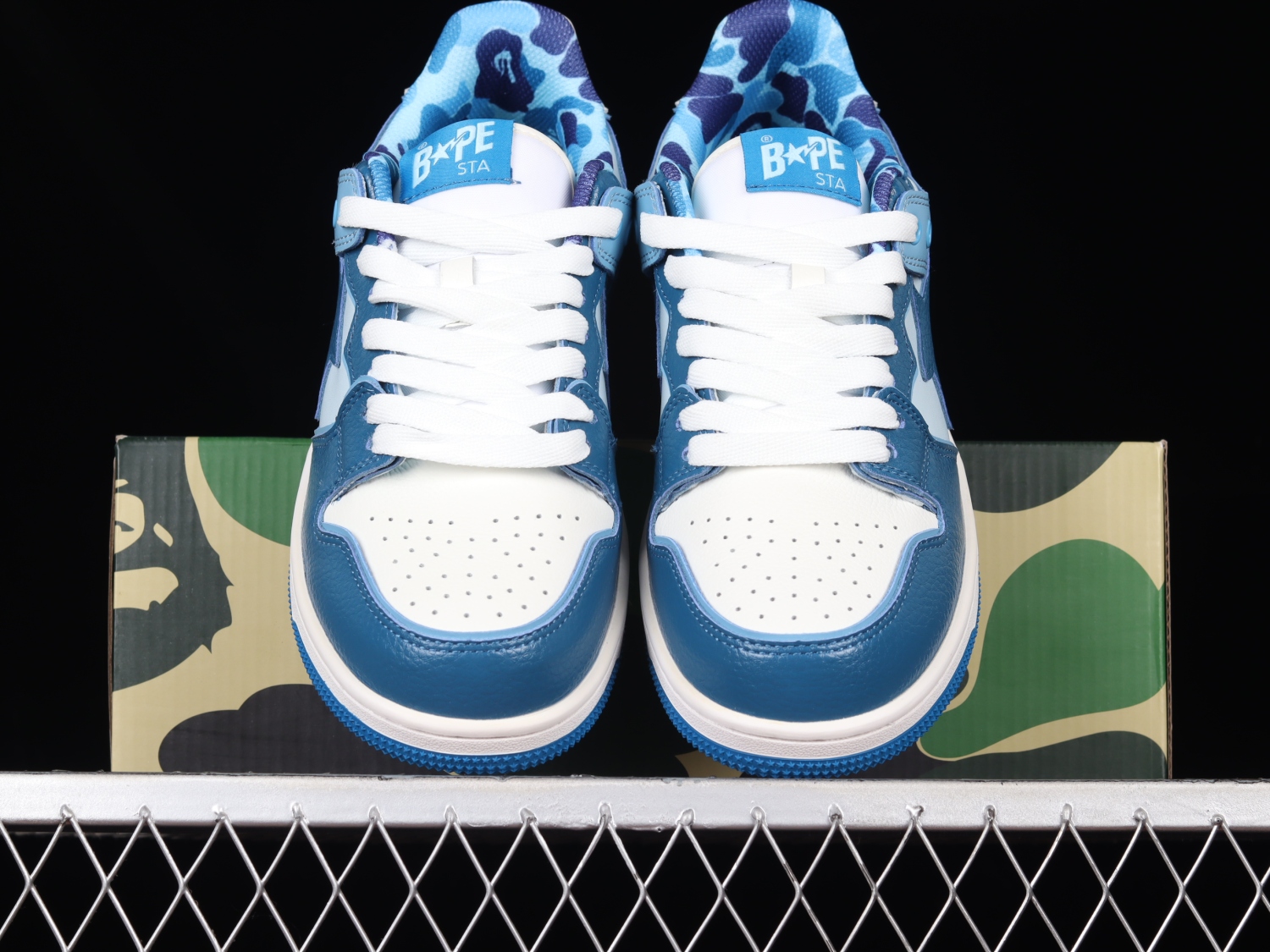 A Bathing Ape Bape SK8 Sta ABC Camo Blue (2022) 1L30191006