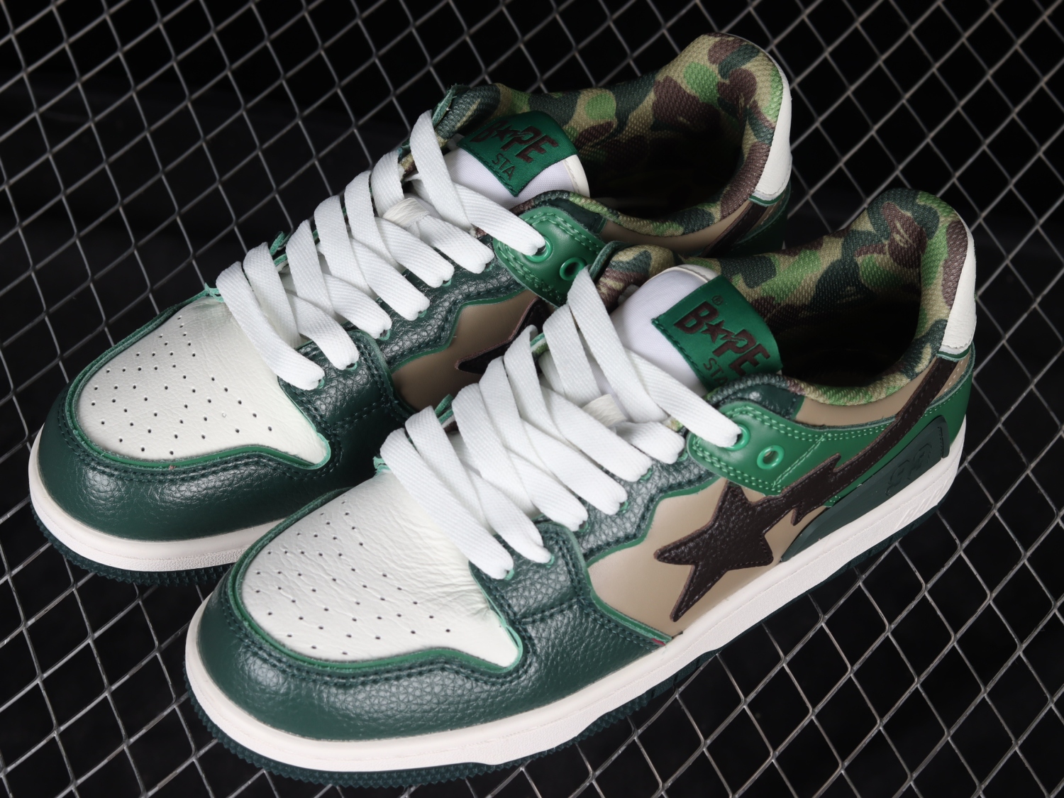 A Bathing Ape Bape SK8 Sta ABC Camo Green (2022) 1L30191006