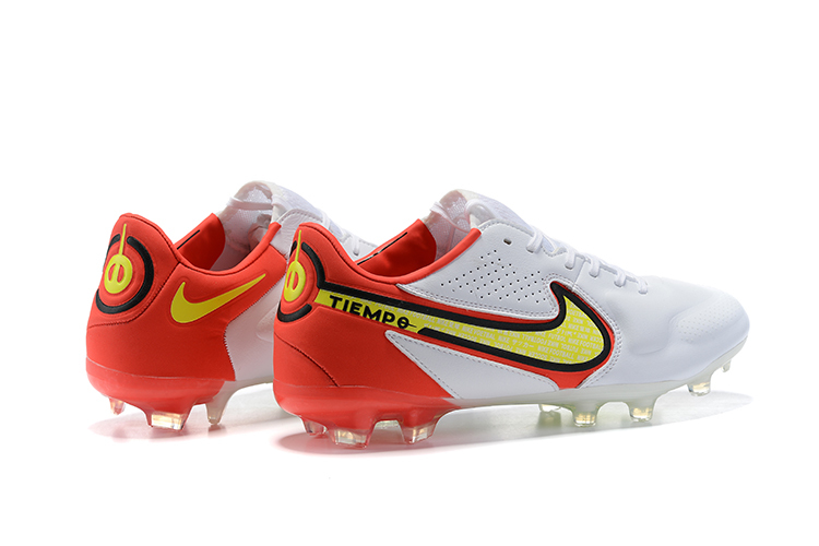 Nike Tiempo Legend 9 Elite FG White Bright Crimson Volt CZ8482-176
