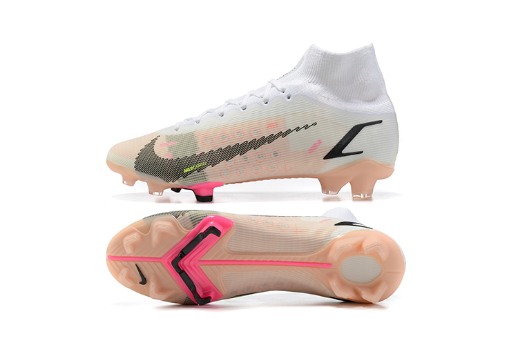 Nike Mercurial Superfly 8 Elite FG White Pink Blast  CV0958-121
