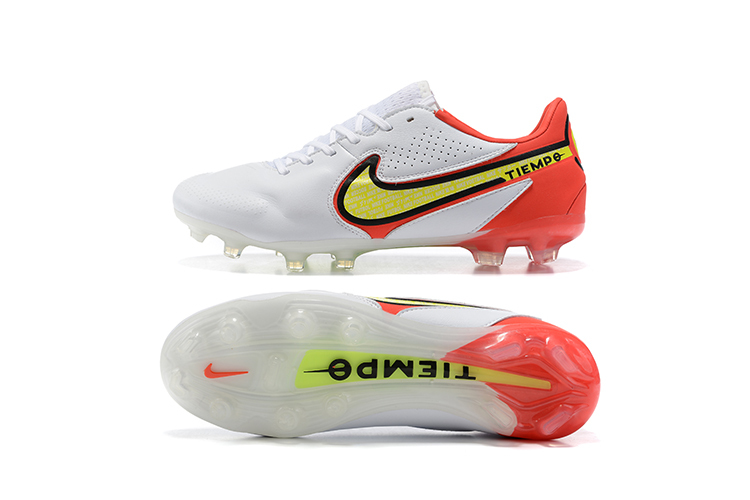 Nike Tiempo Legend 9 Elite FG White Bright Crimson Volt CZ8482-176