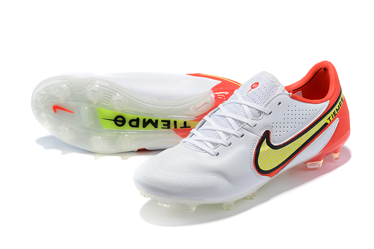 Nike Tiempo Legend 9 Elite FG White Bright Crimson Volt CZ8482-176