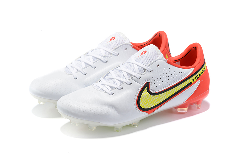 Nike Tiempo Legend 9 Elite FG White Bright Crimson Volt CZ8482-176