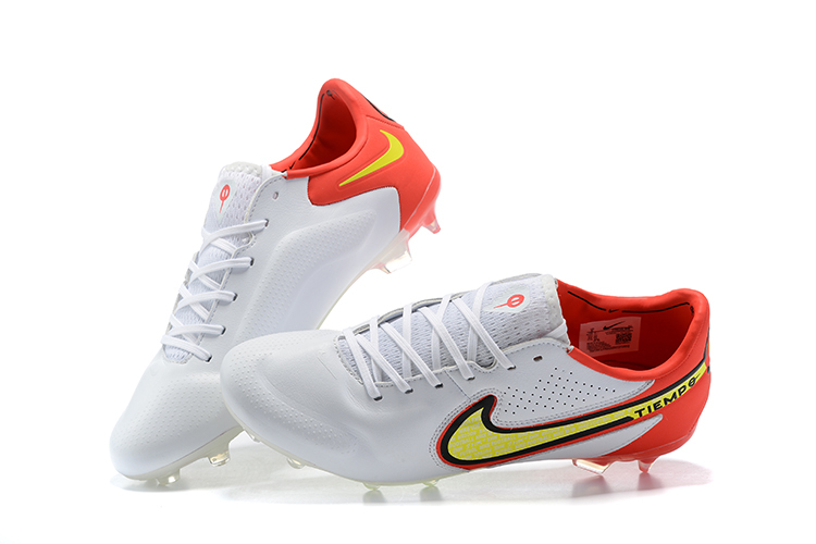 Nike Tiempo Legend 9 Elite FG White Bright Crimson Volt CZ8482-176