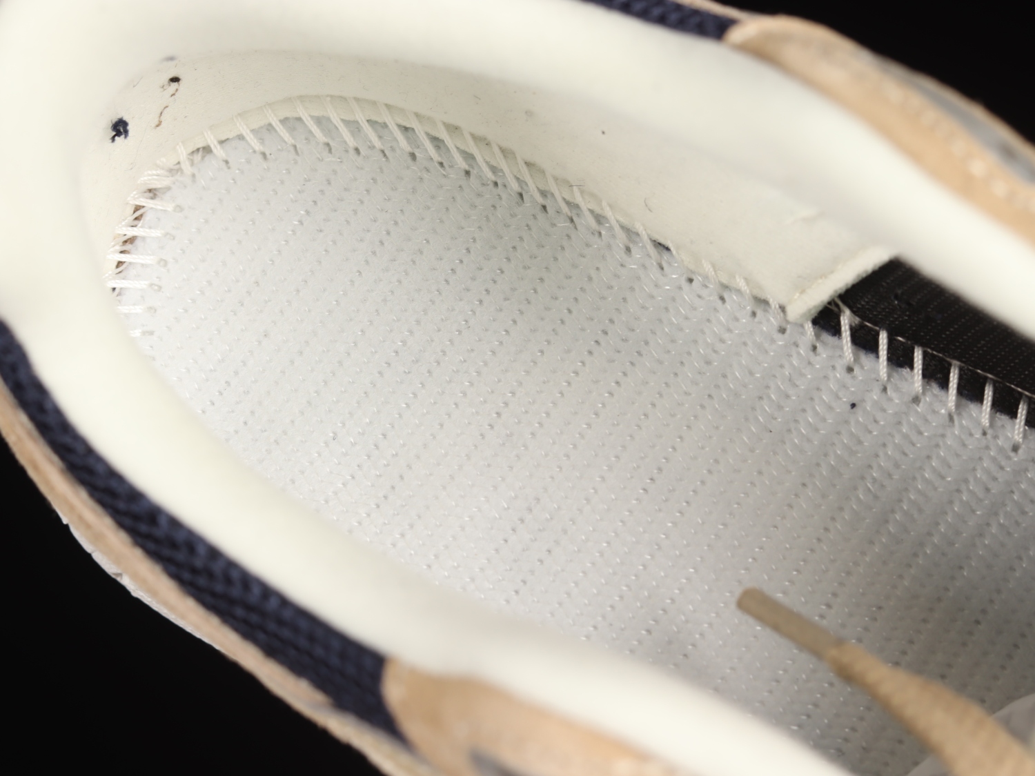 New Bal*nce 2002R Beige Navy Blue ML2002R5