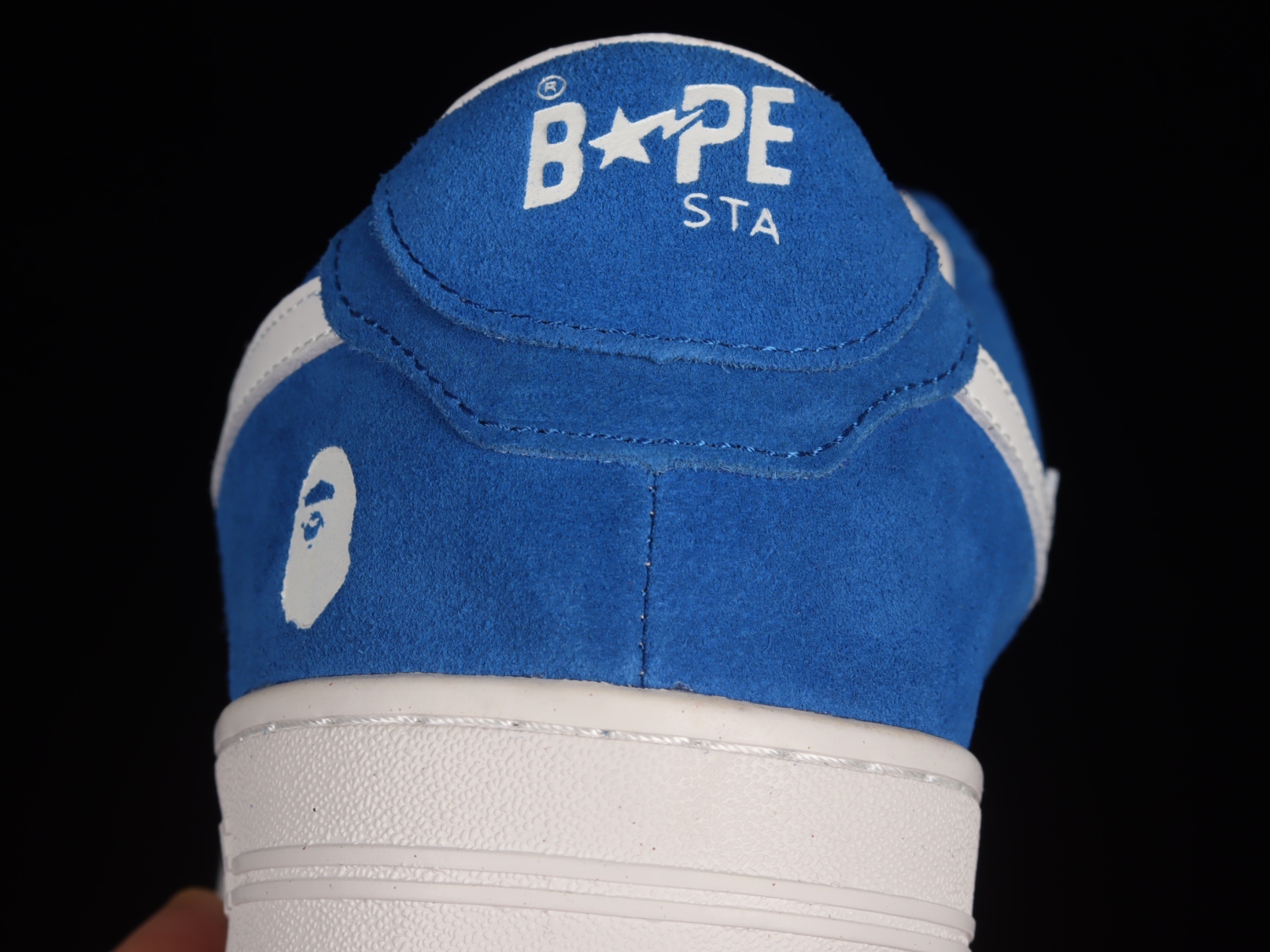 A Bathing Ape Bape Sta Low Blue Suede 1G70191030BLUE