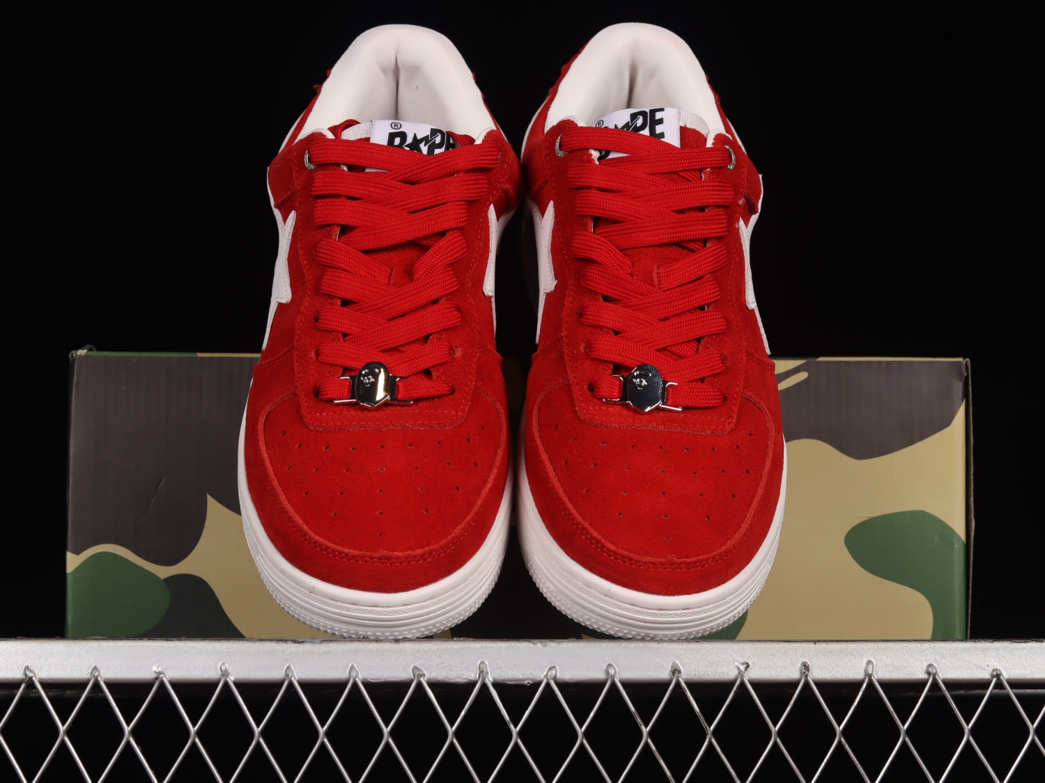 A Bathing Ape Bape Sta Low Red Suede 1G70191030RED