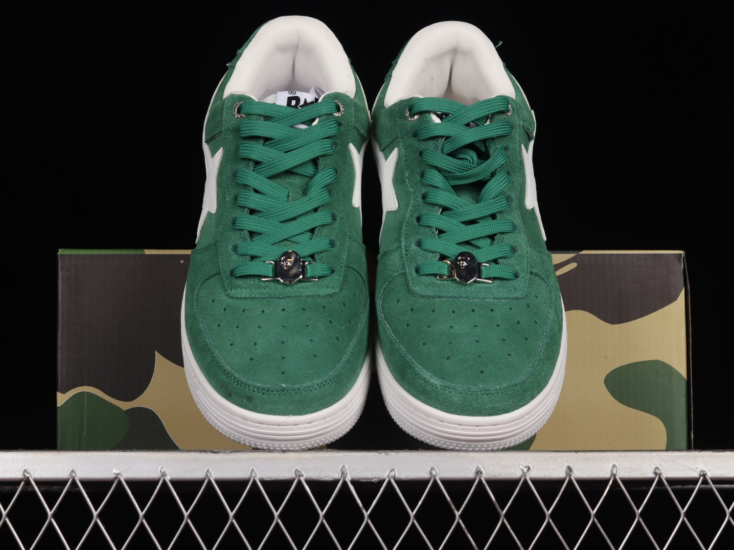 A Bathing Ape Bape Sta Low Green Suede 1G70191030GREEN