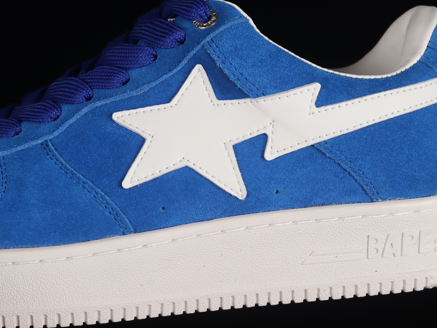 A Bathing Ape Bape Sta Low Blue Suede 1G70191030BLUE