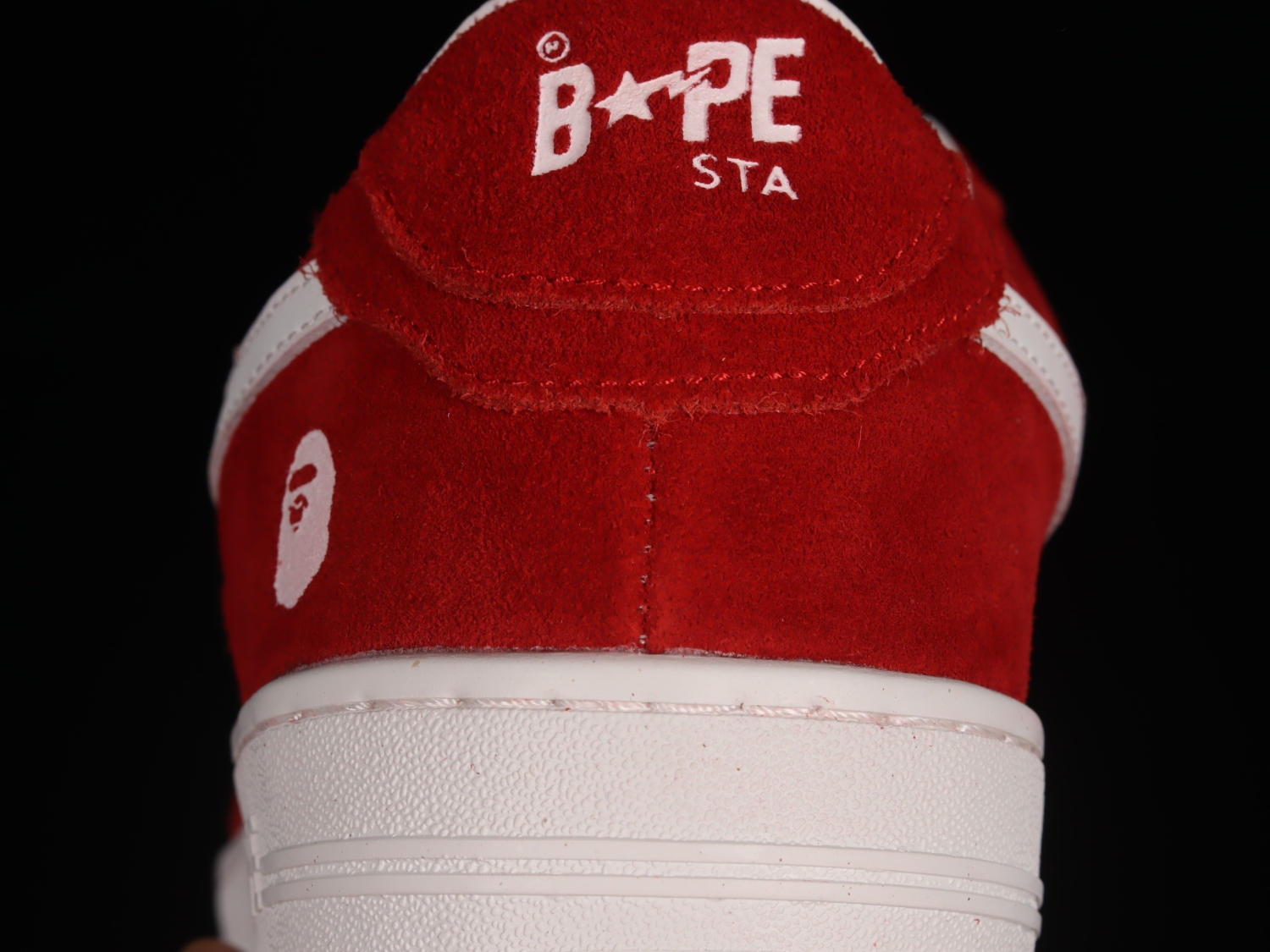 A Bathing Ape Bape Sta Low Red Suede 1G70191030RED
