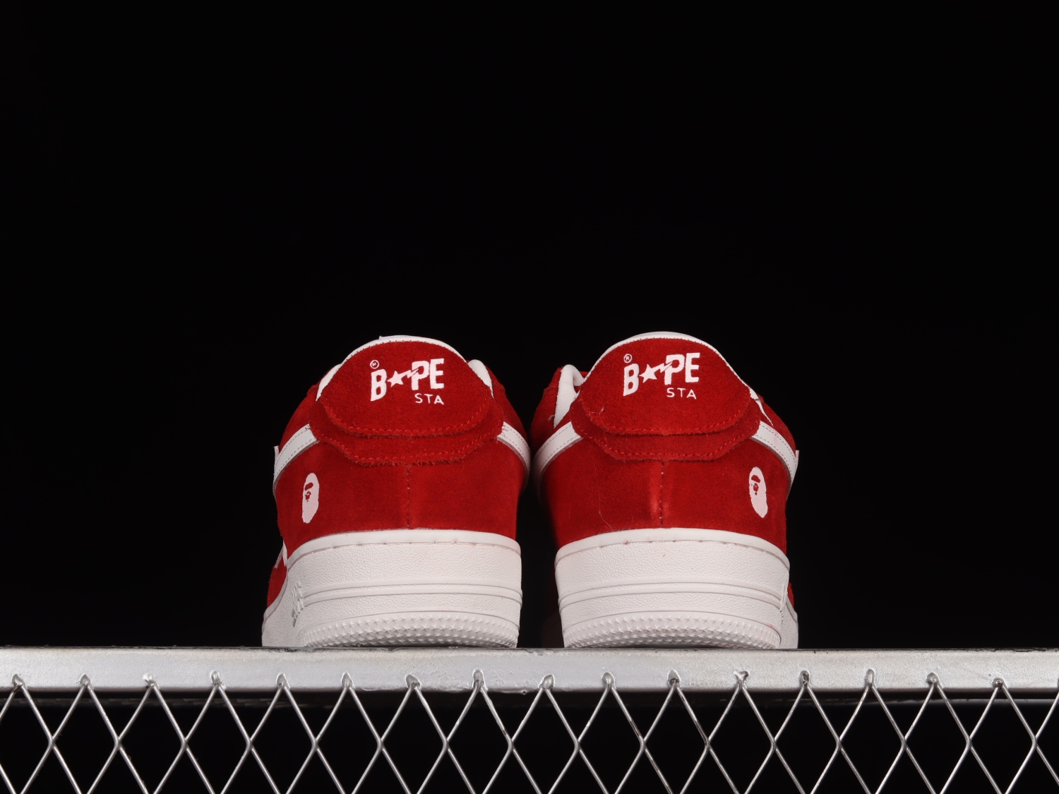 A Bathing Ape Bape Sta Low Red Suede 1G70191030RED