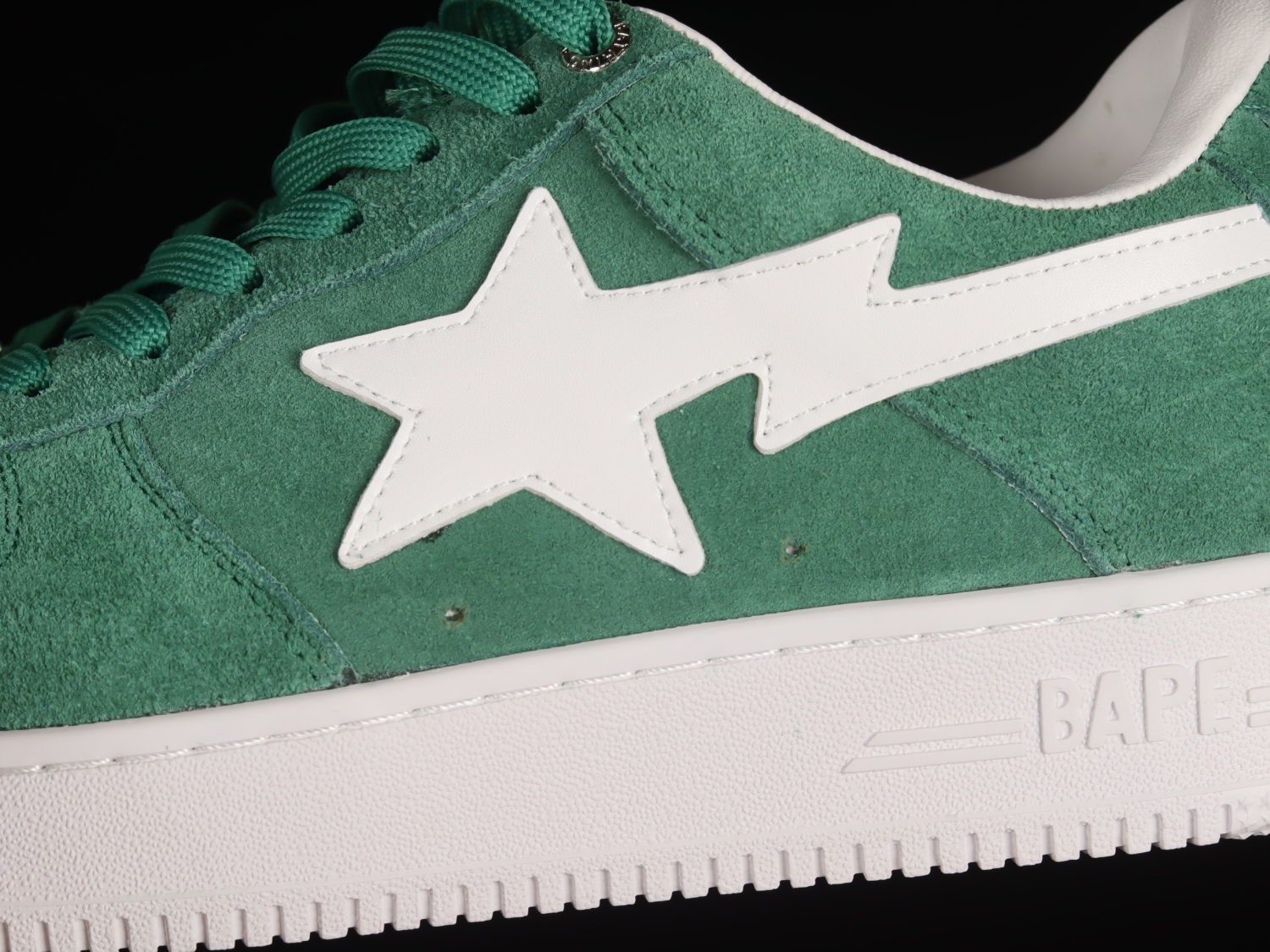 A Bathing Ape Bape Sta Low Green Suede 1G70191030GREEN