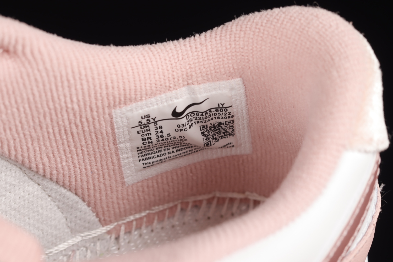 Nike Dunk Low Pink Velvet (GS) DO6485-600