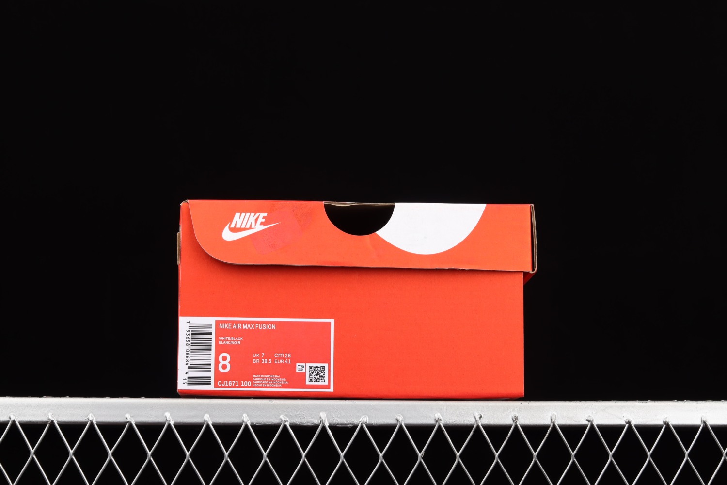 Nike Air Max Fusiong White Black Shoes  CJ1671-100