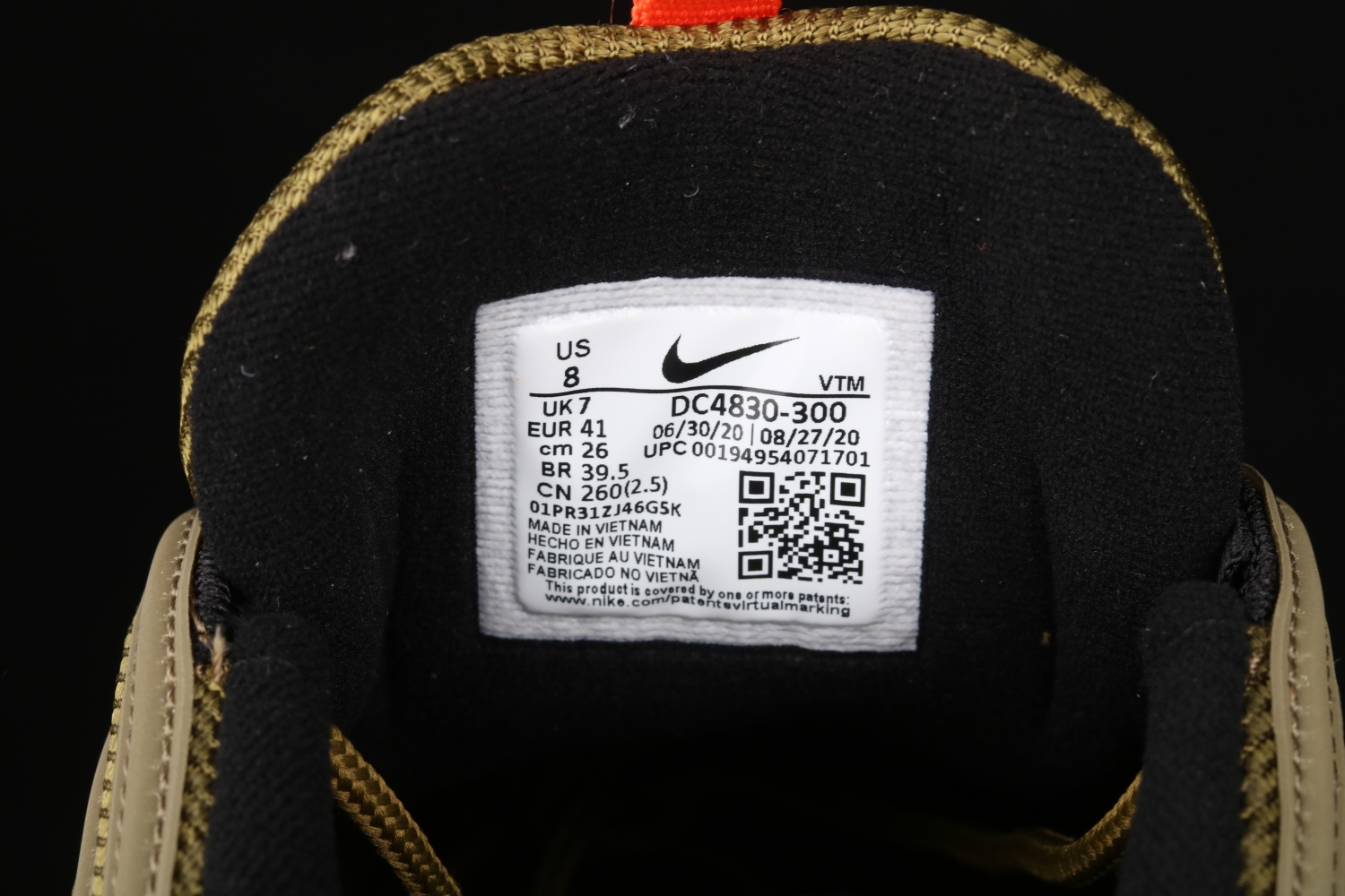 Nike Air Max 97 Undefeated Black Militia Green (2020) DC4830-300