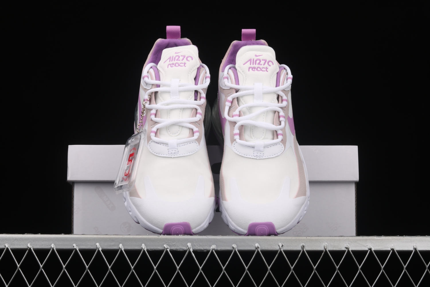 Nike Air Max 270 React White Light Violet Pink Shoes CZ1609-100