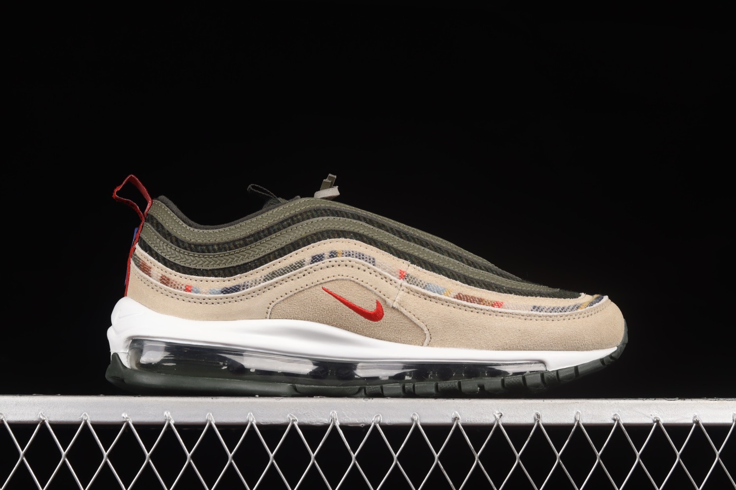 Nike Air Max 97 By You Black Olive Basketball Shoes DC3494-992