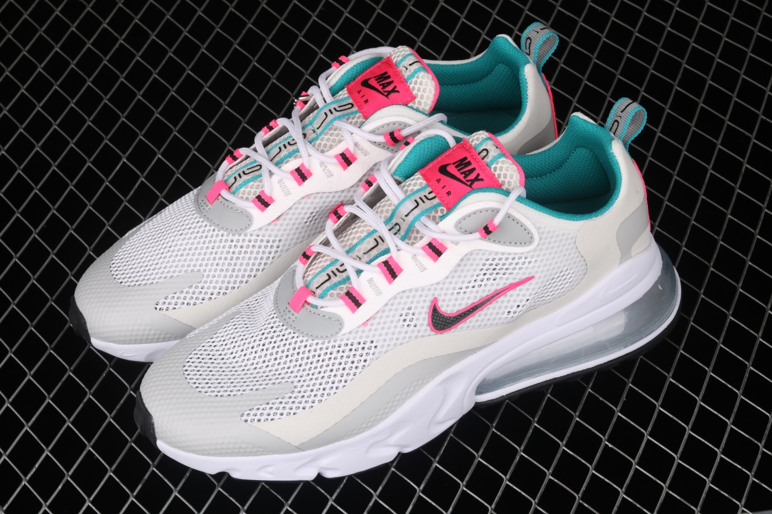 Nike Air Max 270 React White Pink Grey Shoes CZ1612-100