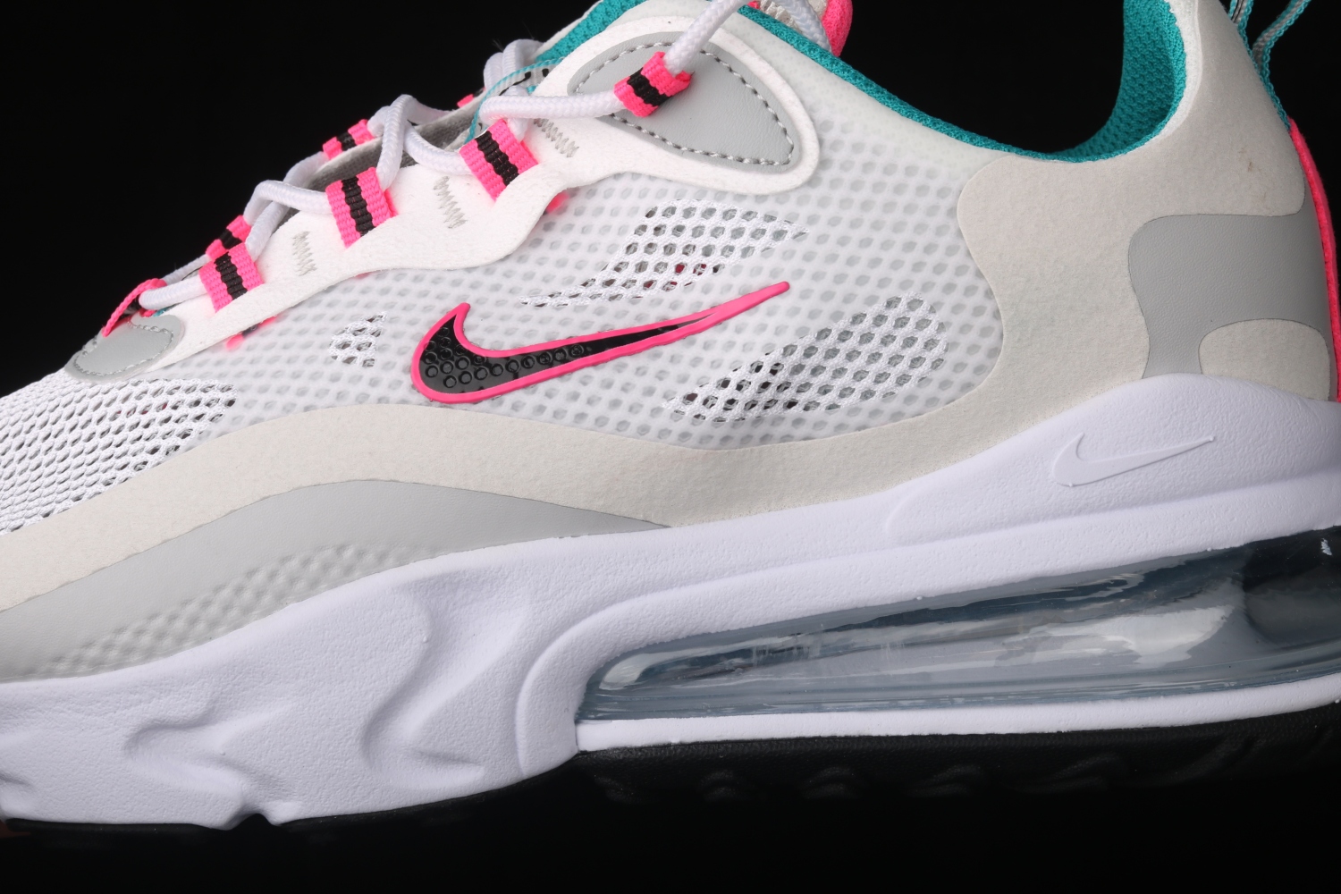 Nike Air Max 270 React White Pink Grey Shoes CZ1612-100
