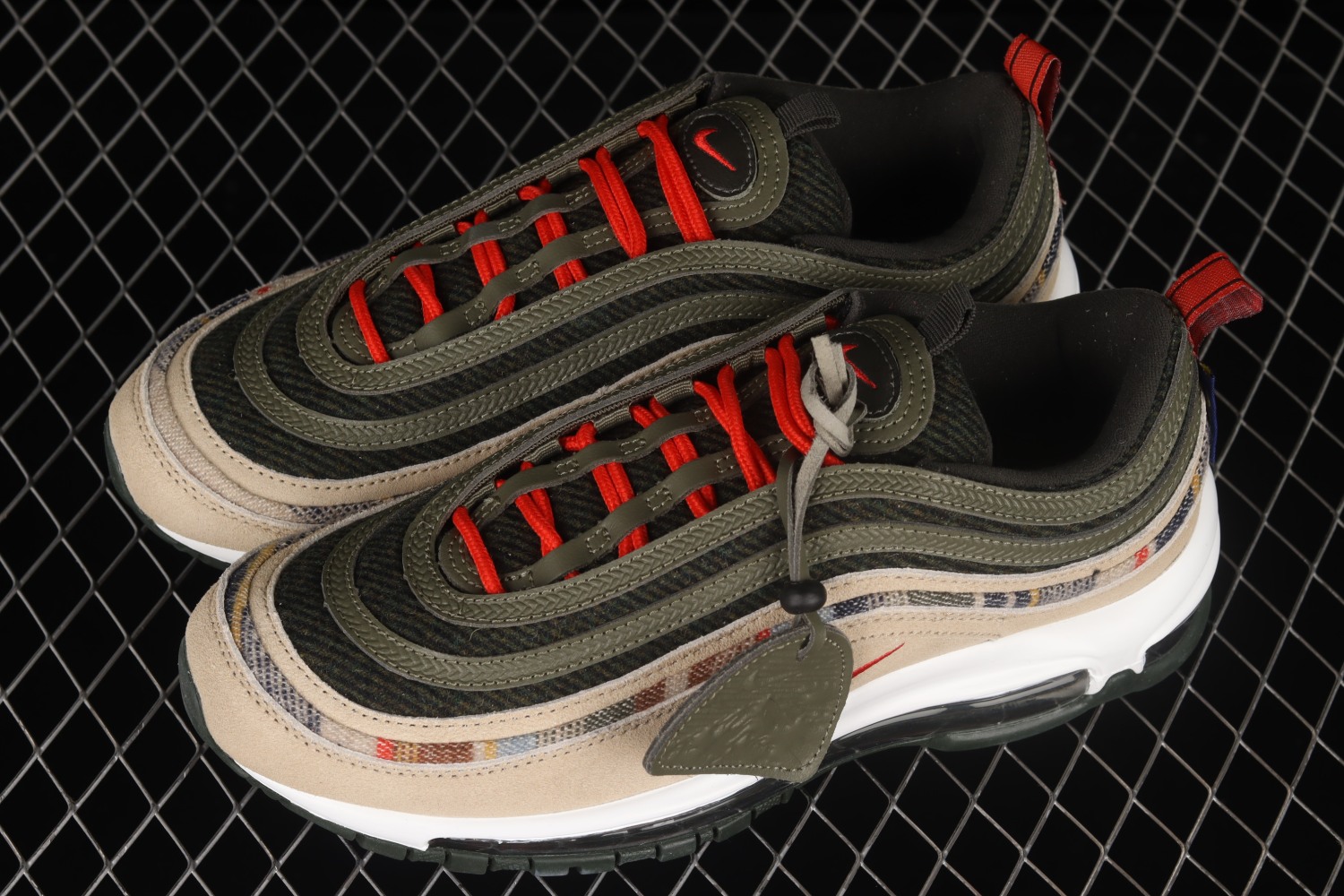 Nike Air Max 97 By You Black Olive Basketball Shoes DC3494-992