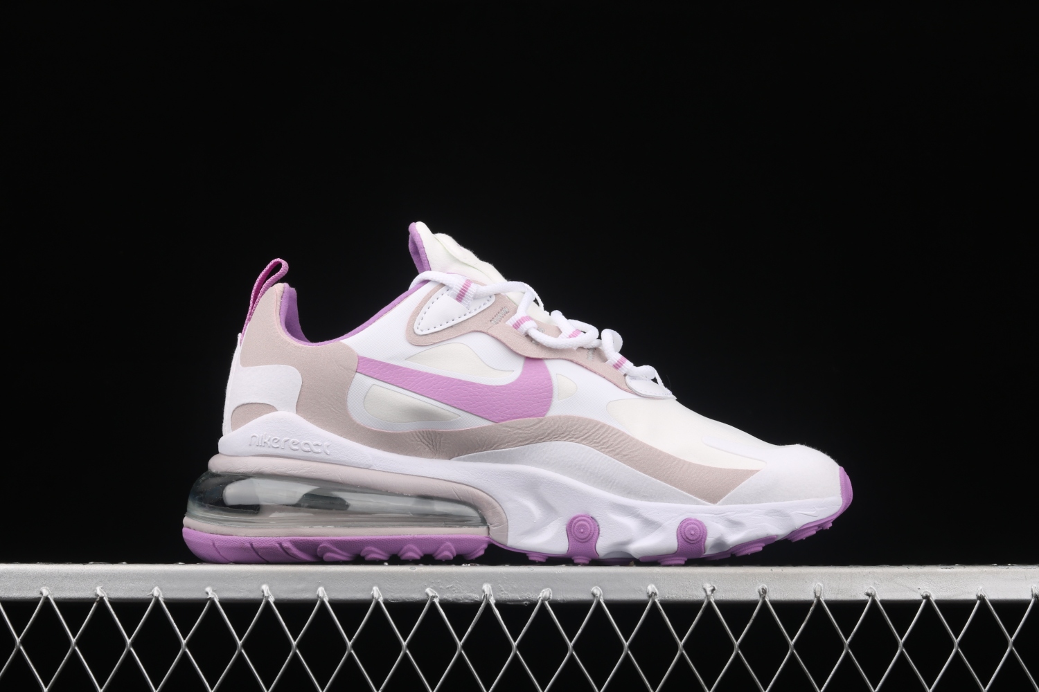 Nike Air Max 270 React White Light Violet Pink Shoes CZ1609-100