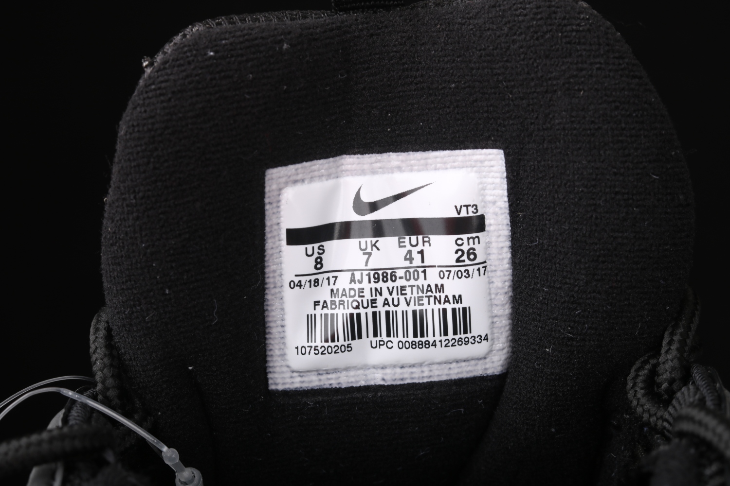 Nike Air Max 97 Undefeated Black  AJ1986-001